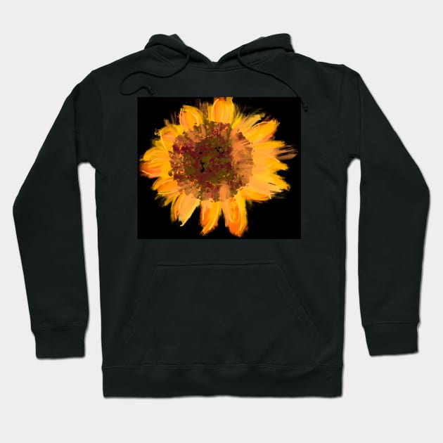 Sunflower in the Dark Hoodie by Kate-Casanova